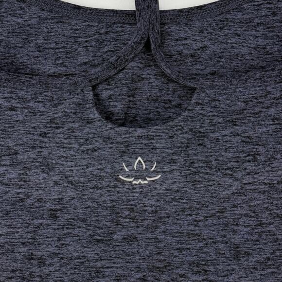 Beyond Yoga Womens Spacedye Slim Racerback Cropped Tank In Black Charcoal - Picture 5 of 5